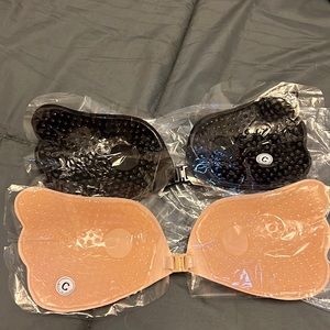 Strapless adhesive bra c cup